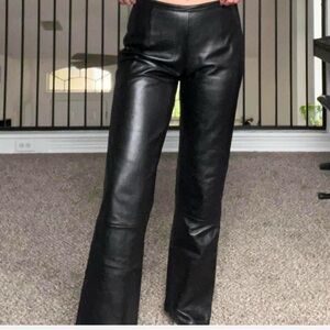 Alberto Makali | Vintage 100% real Leather pants | size 4 | Black 🖤🖤